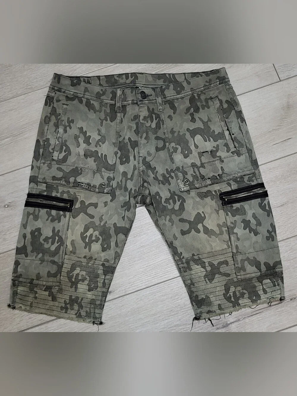 🧲 True Religion Men's Dual-Tone Camo Cargo Pants Combo x2 - (Olive & Khaki)